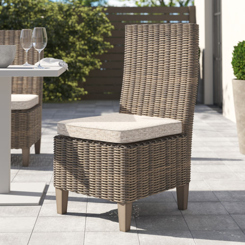 Beachcrest Home Danny Patio Dining Side Chair with Cushion & Reviews